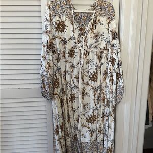 Floral Long Sleeve Maxi Dress